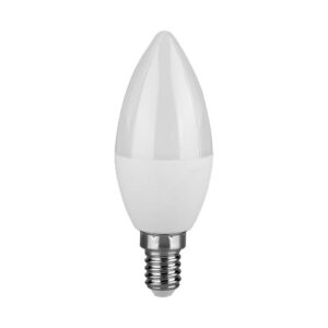 LED Λάμπα E14 Κερί V-TAC Cree Chip 6.5W 600lm Ψυχρό Λευκό 6400K 6yrs Wty – 2111316
