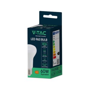 LED Λάμπα E27 Σποτ R63 8.5W V-TAC 120° 806lm Ψυχρό Λευκό 6500K - 23899