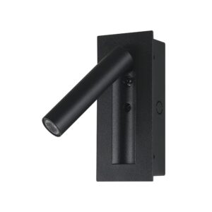 V-TAC 239996 Χωνευτό Φωτιστικό Κρεβατιού Τύπου Ξενοδοχείου Μαύρο Cree Chip LED 2W 76lm 3000K