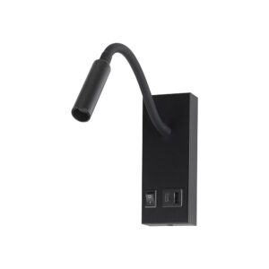 LED Φωτιστικό Ανάγνωσης Κρεβατιού Μαύρο V-TAC Cree Chip με Type-C Θύρα Φόρτισης 3000K V-TAC 241516