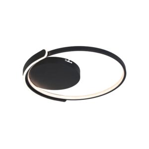 Φωτιστικό Οροφής Μαύρο Στρογγυλό 50W CCT 4000lm Dimmable με Χειριστήριο V-TAC - 24179