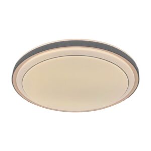 V-TAC 24196VT LED Πλαφονίερα Οροφής Καφέ Στρογγυλή Φ490 30W/60W 6000lm Dimmable CCT με Τηλεχειριστήριο