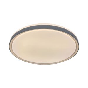 V-TAC 24199 LED Πλαφονίερα Οροφής Στρογγυλή Φ500 30W/60W 6000lm Dimmable CCT με Τηλεχειριστήριο με Γκρι Δαχτυλίδι