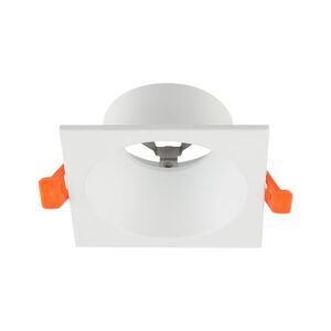 Βάση Σποτ Βαθιά Χωνευτή Λευκή GU10 Anti Glare Αλουμινίου V-TAC 24224VT