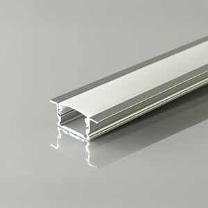 Προφίλ Αλουμινίου Χωνευτό για LED Ταινίες με Οπάλ Κάλυμμα 2m V-TAC 13x7mm 24301VT
