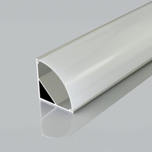 Προφίλ Αλουμινίου Γωνιακό για LED Ταινίες με Οπάλ Κάλυμμα 2m V-TAC 30x30mm 24302VT