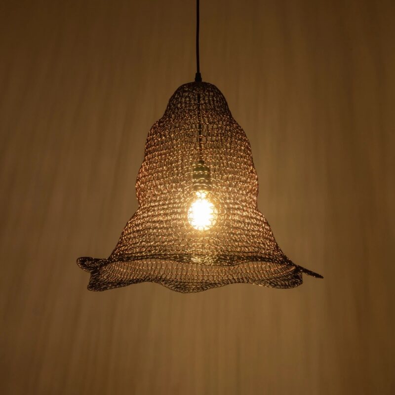 GLOBOSTAR® KENTUCKY 01890 Vintage Κρεμαστό Φωτιστικό Οροφής με Ντουί 1 x E27 AC 220-240V IP20 – Καφέ – Μ50 x Π50 x Υ48cm
