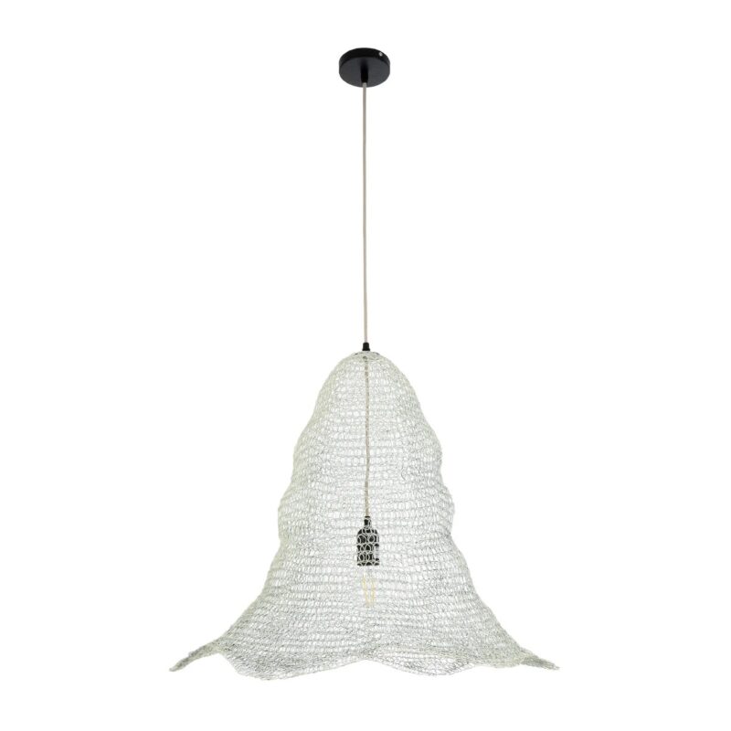 GLOBOSTAR® KENTUCKY 01892 Vintage Κρεμαστό Φωτιστικό Οροφής με Ντουί 1 x E27 AC 220-240V IP20 – Λευκό – Μ60 x Π60 x Υ52cm