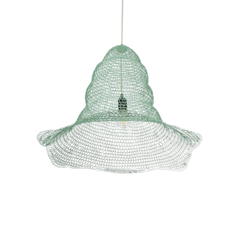 GLOBOSTAR® KENTUCKY 01894 Vintage Κρεμαστό Φωτιστικό Οροφής με Ντουί 1 x E27 AC 220-240V IP20 – Τιρκουάζ – Μ60 x Π60 x Υ52cm
