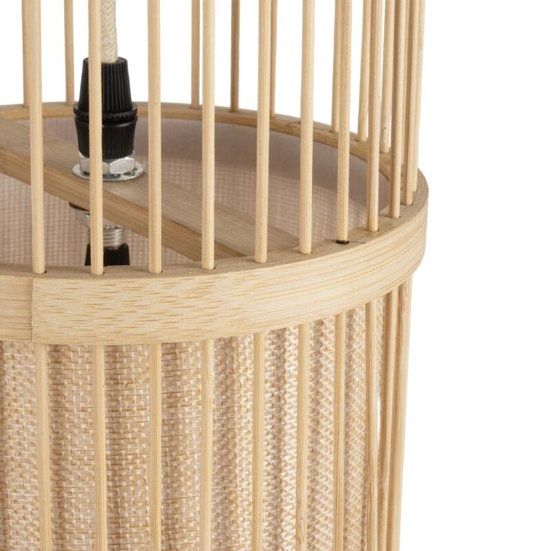 GLOBOSTAR® TULUM 01972 Boho Φωτιστικό Τοίχου – Απλίκα με Ντουί 1 x E27 AC 220-240V IP20 – Μπεζ – Μ16 x Π28 x Υ50cm