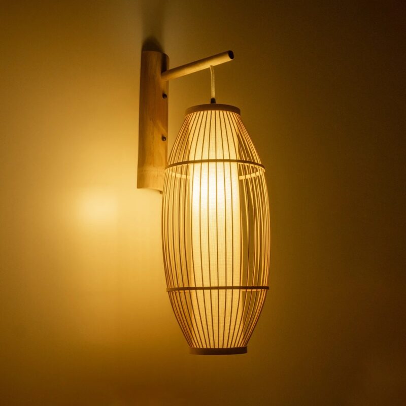 GLOBOSTAR® TULUM 01973 Boho Φωτιστικό Τοίχου – Απλίκα με Ντουί 1 x E27 AC 220-240V IP20 – Μπεζ – Μ25 x Π33 x Υ73cm