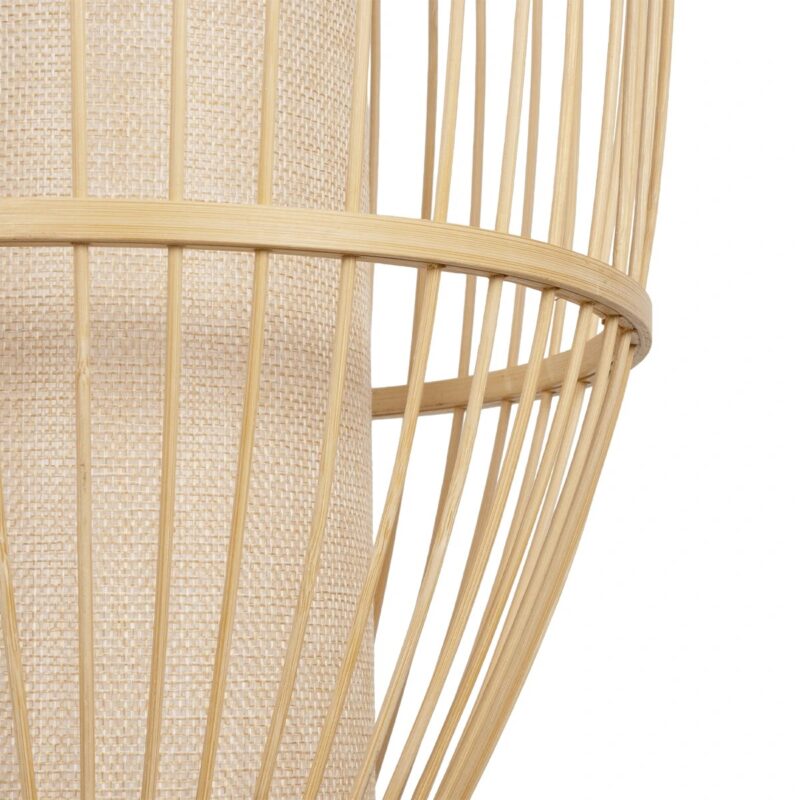 GLOBOSTAR® TULUM 01973 Boho Φωτιστικό Τοίχου – Απλίκα με Ντουί 1 x E27 AC 220-240V IP20 – Μπεζ – Μ25 x Π33 x Υ73cm
