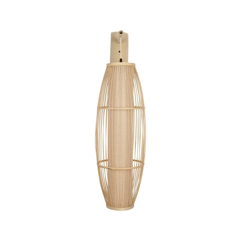 GLOBOSTAR® TULUM 01974 Boho Φωτιστικό Τοίχου – Απλίκα με Ντουί 1 x E27 AC 220-240V IP20 – Μπεζ – Μ28 x Π34 x Υ102cm