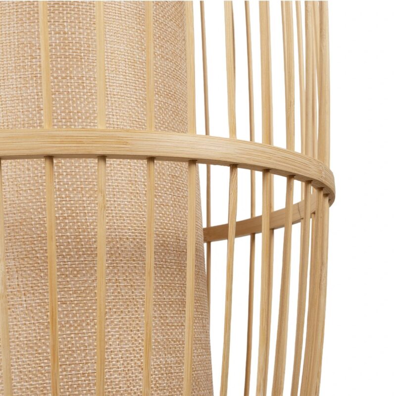 GLOBOSTAR® TULUM 01974 Boho Φωτιστικό Τοίχου – Απλίκα με Ντουί 1 x E27 AC 220-240V IP20 – Μπεζ – Μ28 x Π34 x Υ102cm