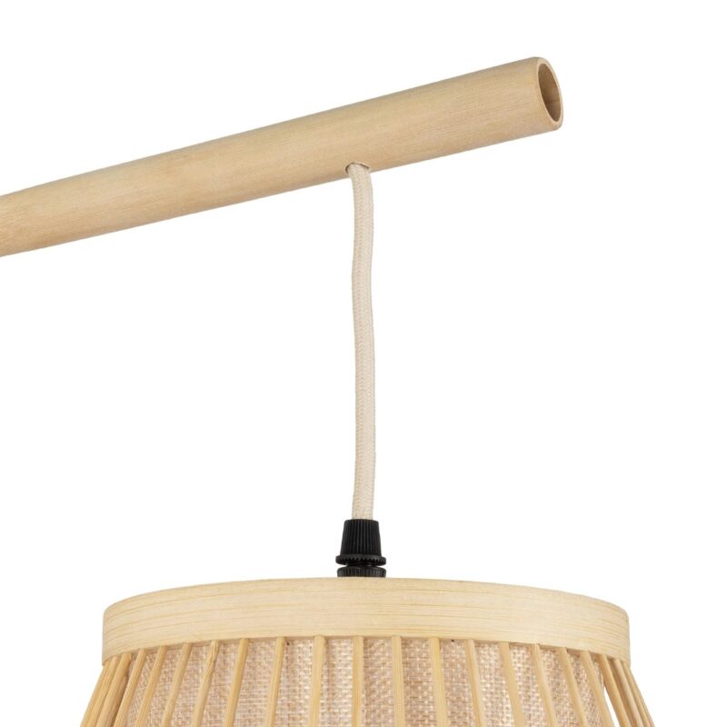 GLOBOSTAR® TULUM 01974 Boho Φωτιστικό Τοίχου – Απλίκα με Ντουί 1 x E27 AC 220-240V IP20 – Μπεζ – Μ28 x Π34 x Υ102cm