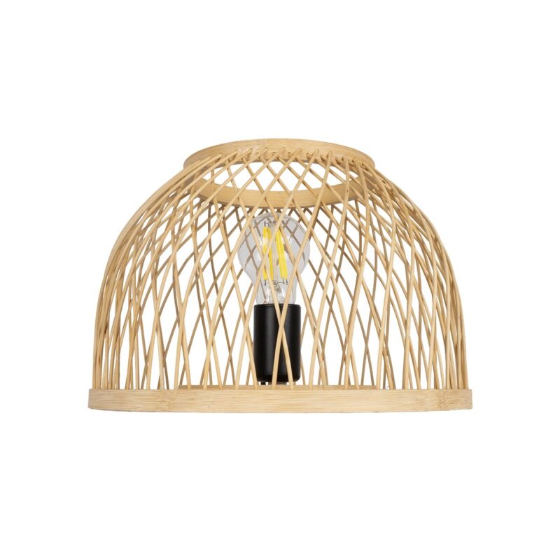 GLOBOSTAR® NOMAD 01998 Boho Επιτραπέζιο Φωτιστικό Πορτατίφ με Ντουί 1 x E27 AC 220-240V IP20 – Μπεζ – Μ30 x Π30 x Υ30cm
