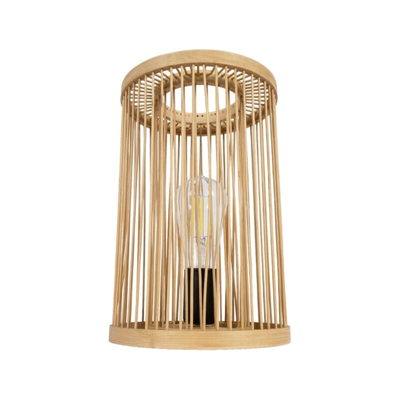 GLOBOSTAR® NOMAD 02000 Boho Επιτραπέζιο Φωτιστικό Πορτατίφ με Ντουί 1 x E27 AC 220-240V IP20 – Μπεζ – Μ20 x Π20 x Υ30cm