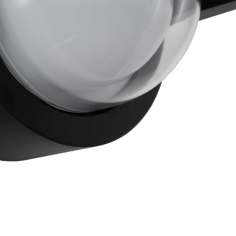 kelvo® NEXA KLV-101-0252 Φωτιστικό Τοίχου / Απλίκα LED 6W 600lm 180° AC 220-240V Αδιάβροχο IP65 Θερμό Λευκό 2700K – Sanan SMD Chip & TÜV SÜD Driver – Μαύρο Ματ – Μ11 x Π9 x Υ11cm – 5 Χρόνια Εγγύηση