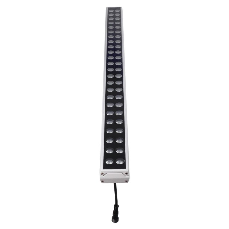 GLOBOSTAR® WASHERMOZA 90163 Μπάρα Φωτισμού Wall Washer LED 48W 4080lm 10-30° DC 24V Αδιάβροχο IP66 Πολύχρωμο RGB Dimmable – Bridgelux SMD Chip – Γκρι Ανθρακί – Μ100 x Π8.5 x Υ4cm – 3 Χρόνια Εγγύηση