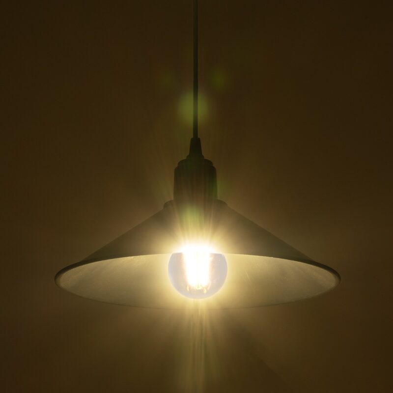GLOBOSTAR® FERRO 203-0084 Μοντέρνο Κρεμαστό Φωτιστικό Οροφής με Ντουί 1 x E27 AC 220-240V IP20 – Μαύρο – Μ30 x Π30 x Υ15cm