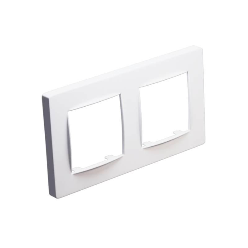 PRIME CLASSIC ΠΛΑΙΣΙΟ 2 ΘΕΣΕΩΝ IP20 ΛΕΥΚΟ ACA – 1000120101