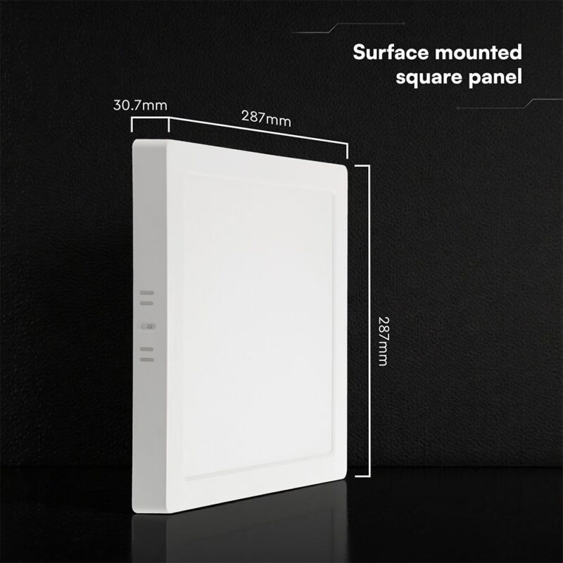 24W CCT Τετράγωνο 30x30cm Επιφανειακό LED Panel 2640lm V-TAC Cree Chip 6yrs Wty 105146VT