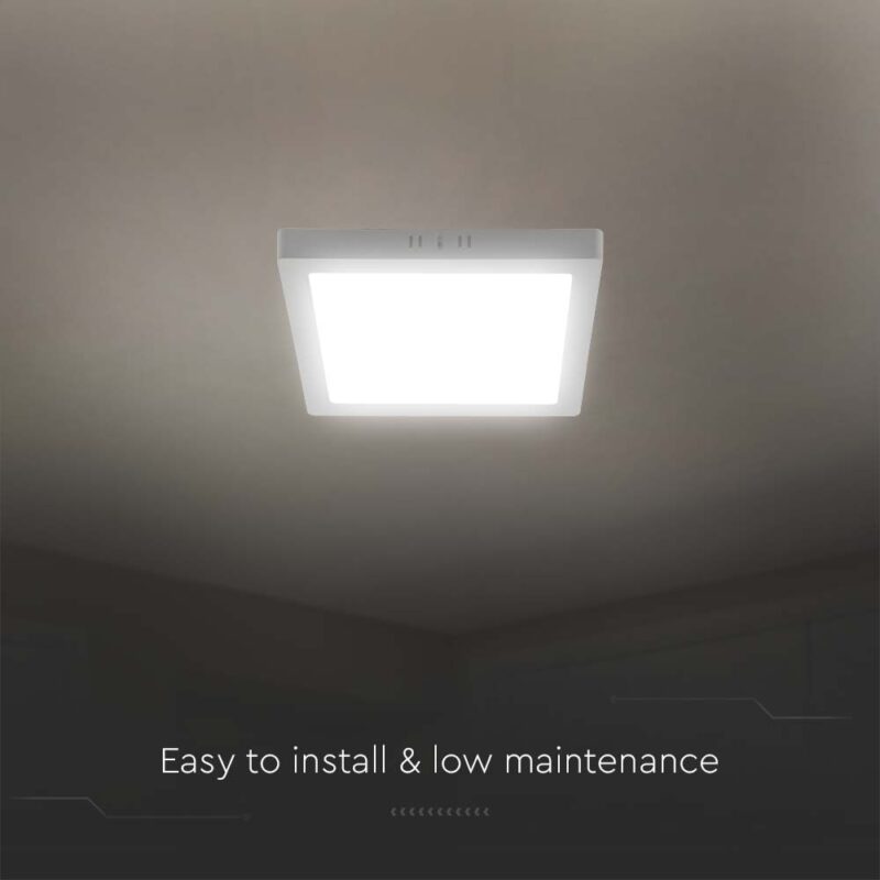 24W CCT Τετράγωνο 30x30cm Επιφανειακό LED Panel 2640lm V-TAC Cree Chip 6yrs Wty 105146VT