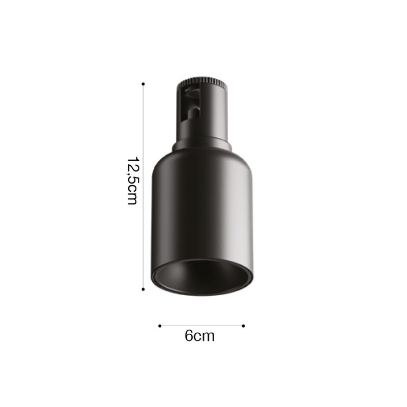 Inlight Φωτιστικό LED 12W 3000K για Chandler Track μαύρη απόχρωση D:6cmX12,5cm (13C-00031)