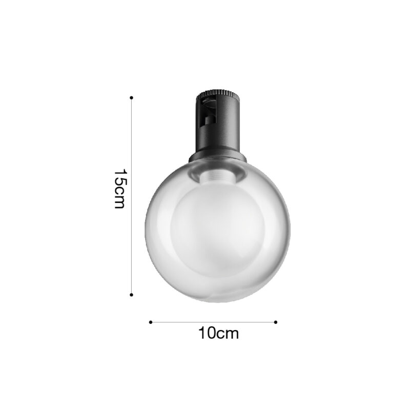 Inlight Φωτιστικό LED 4W 3000K για Chandler Track σε μαύρη απόχρωση D:10cmx15cm (13C-00071)
