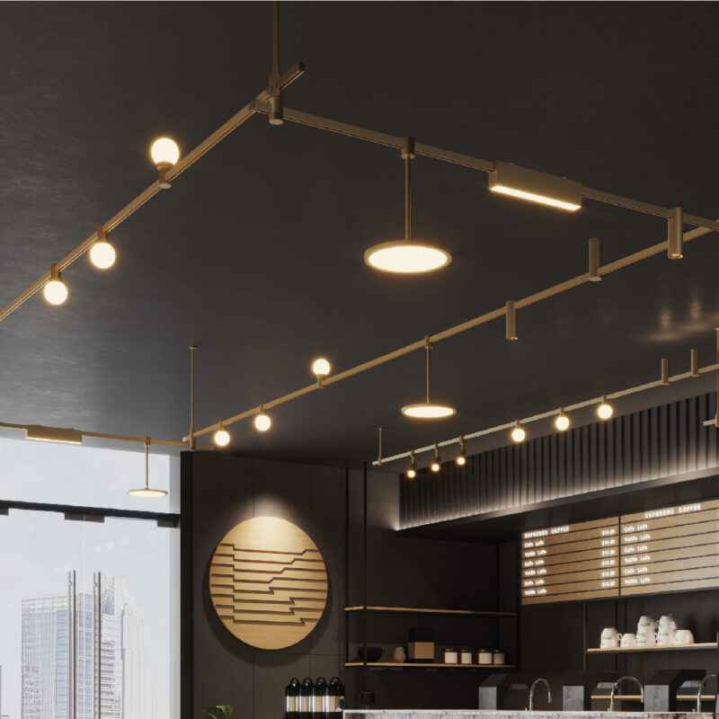 Inlight Φωτιστικό LED 15W 3000K για Chandler Track σε μαύρη απόχρωση D:20,5mx28,3cm (13C-00081)