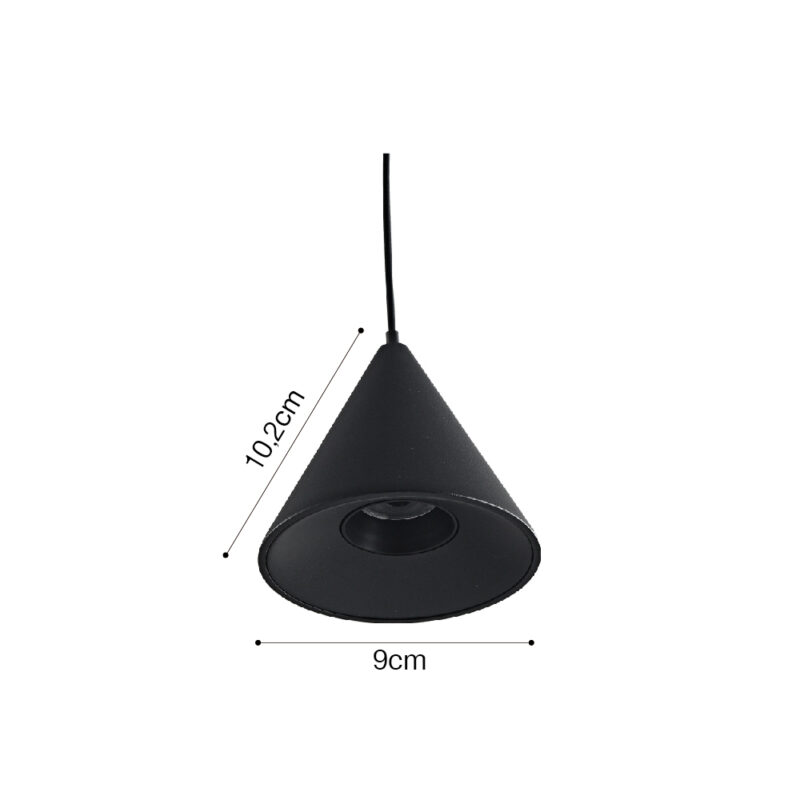 Inlight Φωτιστικό LED 7W 3000K για Chandler Track σε μαύρη απόχρωση D:9mx10,2cm (13C-00101)