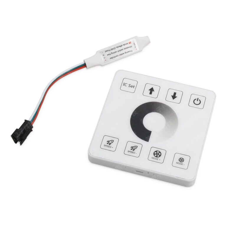 Χειριστήριο Τοίχου LED Ταινίας Pixel Single Color – 1 Κανάλι – 12‑24V – IP20 – Eurolamp 145-82106
