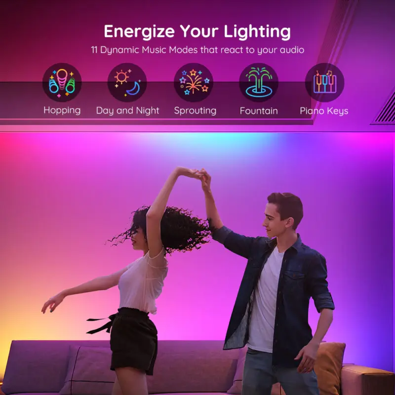 Wi-Fi Smart Σετ Ταινίας LED RGBIC 10m H618C Govee 1.SH.01.G024