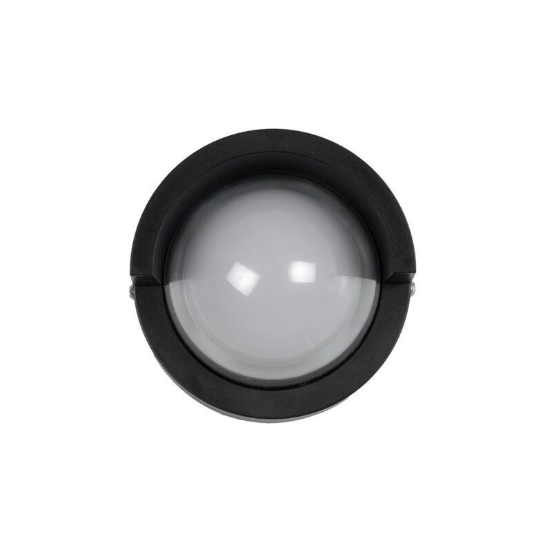 kelvo® NEXA KLV-101-0251 Φωτιστικό Τοίχου / Απλίκα LED 6W 480lm 180° AC 220-240V Αδιάβροχο IP65 Ultra Θερμό Λευκό 1800K – Sanan SMD Chip & TÜV SÜD Driver – Μαύρο Ματ – Μ11 x Π9 x Υ11cm – 5 Χρόνια Εγγύηση