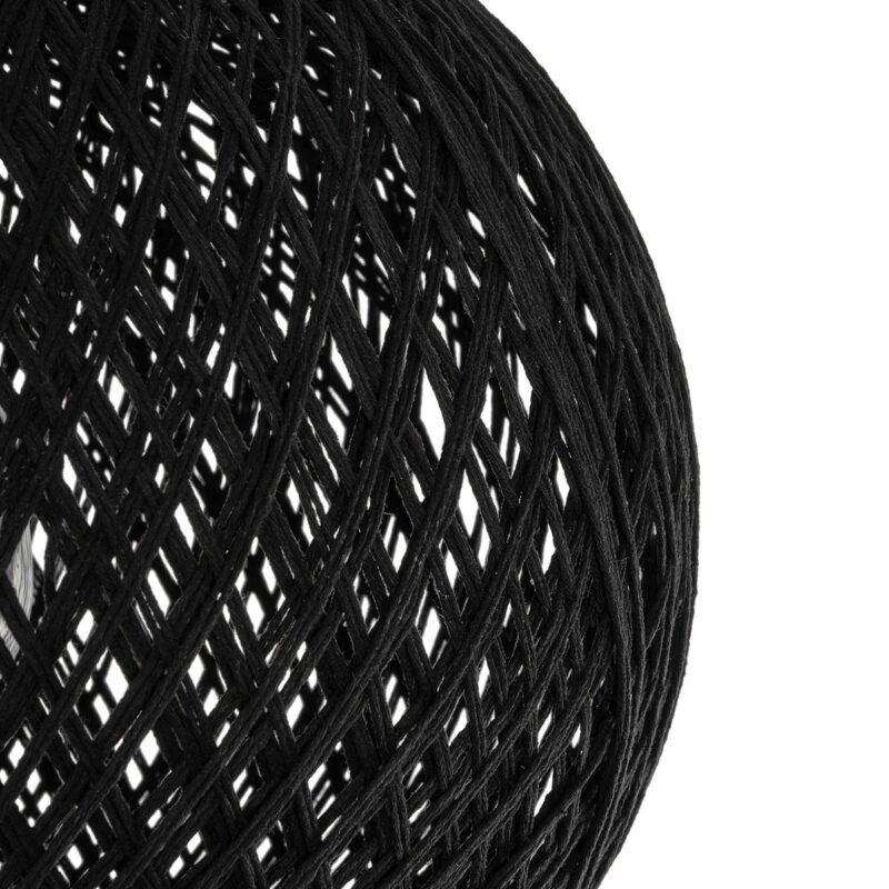 GLOBOSTAR® CORDE 203-0271 Μοντέρνο Φωτιστικό Οροφής με Ντουί 1 x E27 AC 220-240V IP20 – Μαύρο – Μ25 x Π25 x Υ26cm