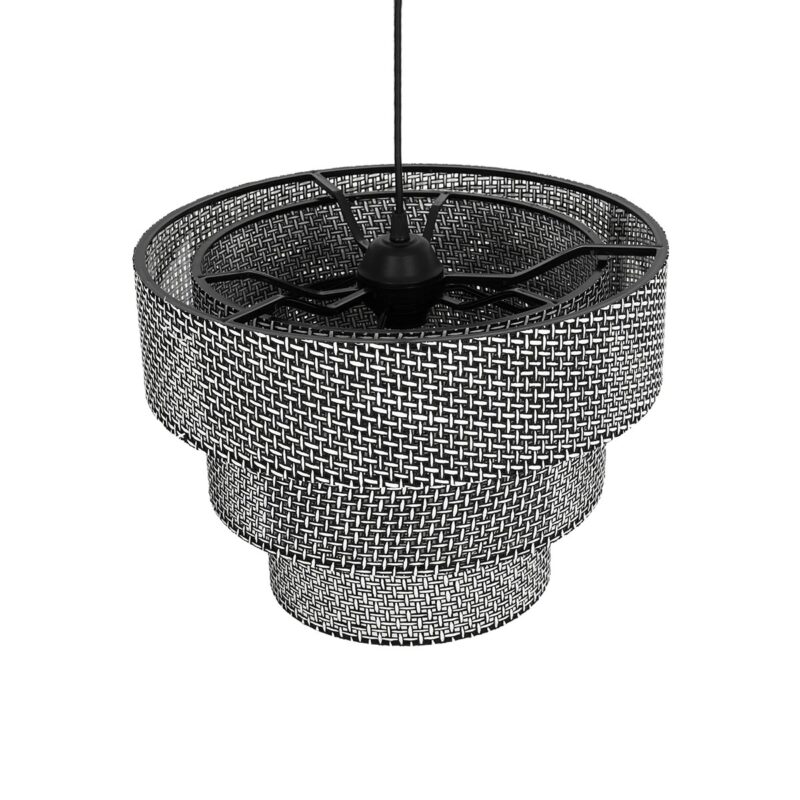 GLOBOSTAR® LEVEL 203-0276 Μοντέρνο Κρεμαστό Φωτιστικό Οροφής με Ντουί 1 x E27 AC 220-240V IP20 – Γκρι – Μ38 x Π38 x Υ30cm