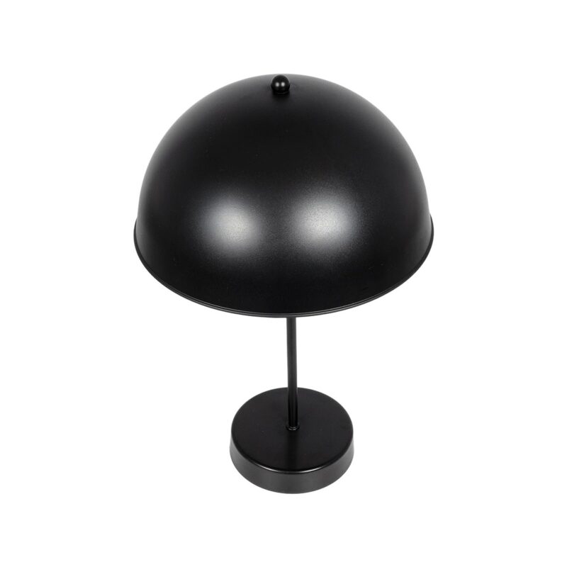 GLOBOSTAR® GAZETA 203-0296 Μοντέρνο Επιτραπέζιο Φωτιστικό Πορτατίφ με Ντουί 1 x E27 AC 220-240V IP20 – Μαύρο – Μ25 x Π25 x Υ39cm