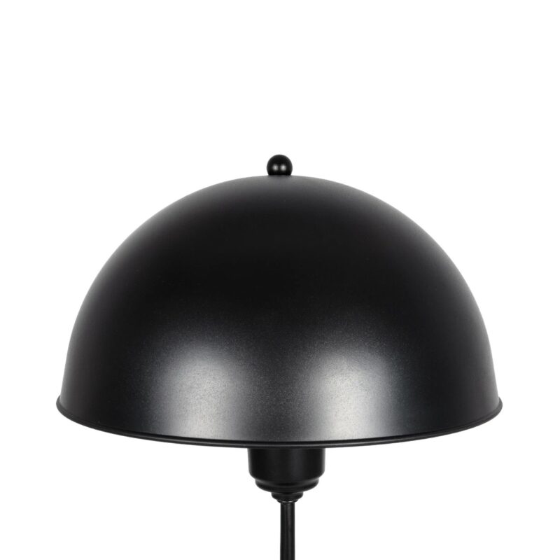 GLOBOSTAR® GAZETA 203-0296 Μοντέρνο Επιτραπέζιο Φωτιστικό Πορτατίφ με Ντουί 1 x E27 AC 220-240V IP20 – Μαύρο – Μ25 x Π25 x Υ39cm
