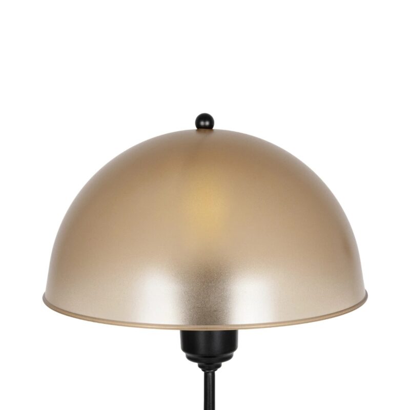 GLOBOSTAR® GAZETA 203-0297 Μοντέρνο Επιτραπέζιο Φωτιστικό Πορτατίφ με Ντουί 1 x E27 AC 220-240V IP20 – Μαύρο & Καφέ – Μ25 x Π25 x Υ39cm