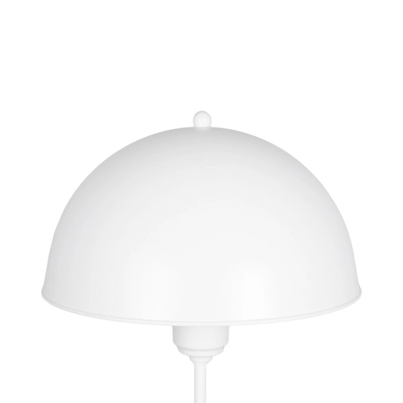 GLOBOSTAR® GAZETA 203-0301 Μοντέρνο Επιτραπέζιο Φωτιστικό Πορτατίφ με Ντουί 1 x E27 AC 220-240V IP20 – Λευκό  – Μ25 x Π25 x Υ39cm