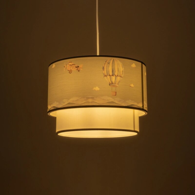 GLOBOSTAR® BALLON 204-0120 Παιδικό Κρεμαστό Φωτιστικό Οροφής με Ντουί 1 x E27 AC 220-240V IP20 – Πολύχρωμο – Μ30 x Π30 x Υ20cm