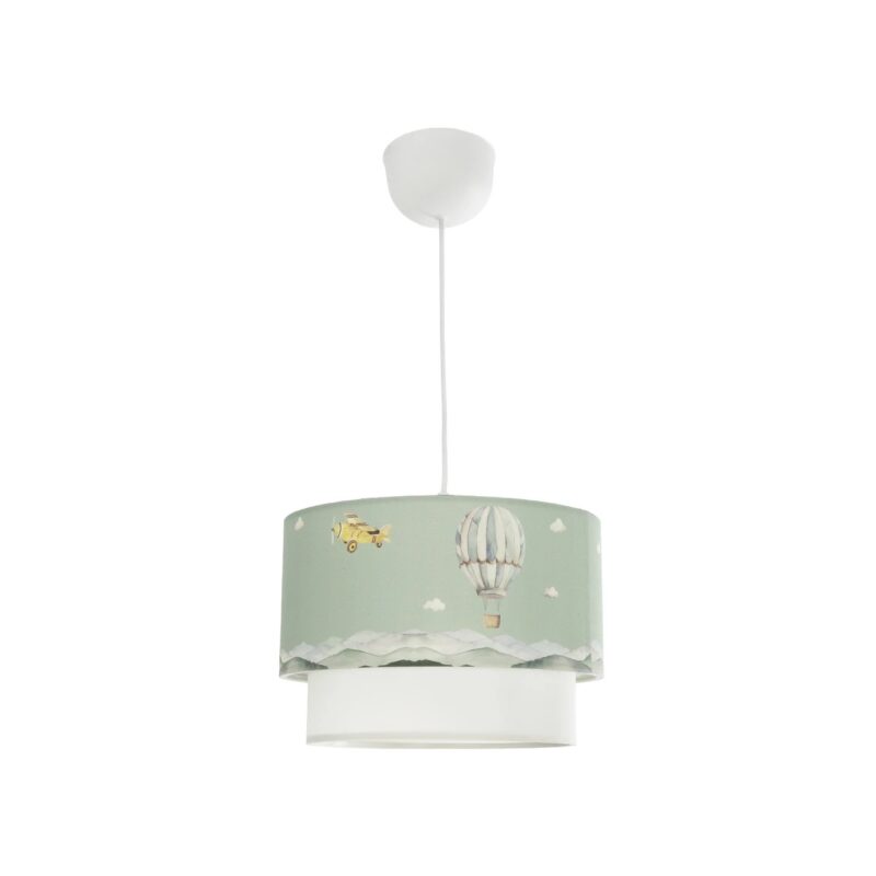 GLOBOSTAR® BALLON 204-0120 Παιδικό Κρεμαστό Φωτιστικό Οροφής με Ντουί 1 x E27 AC 220-240V IP20 – Πολύχρωμο – Μ30 x Π30 x Υ20cm