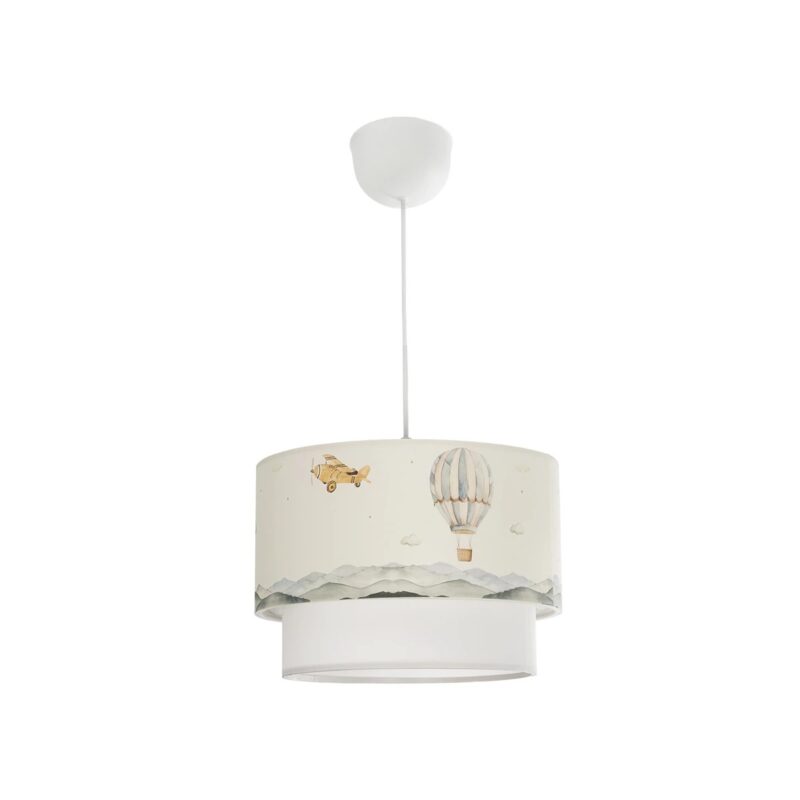 GLOBOSTAR® BALLON 204-0121 Παιδικό Κρεμαστό Φωτιστικό Οροφής με Ντουί 1 x E27 AC 220-240V IP20 – Πολύχρωμο – Μ30 x Π30 x Υ20cm