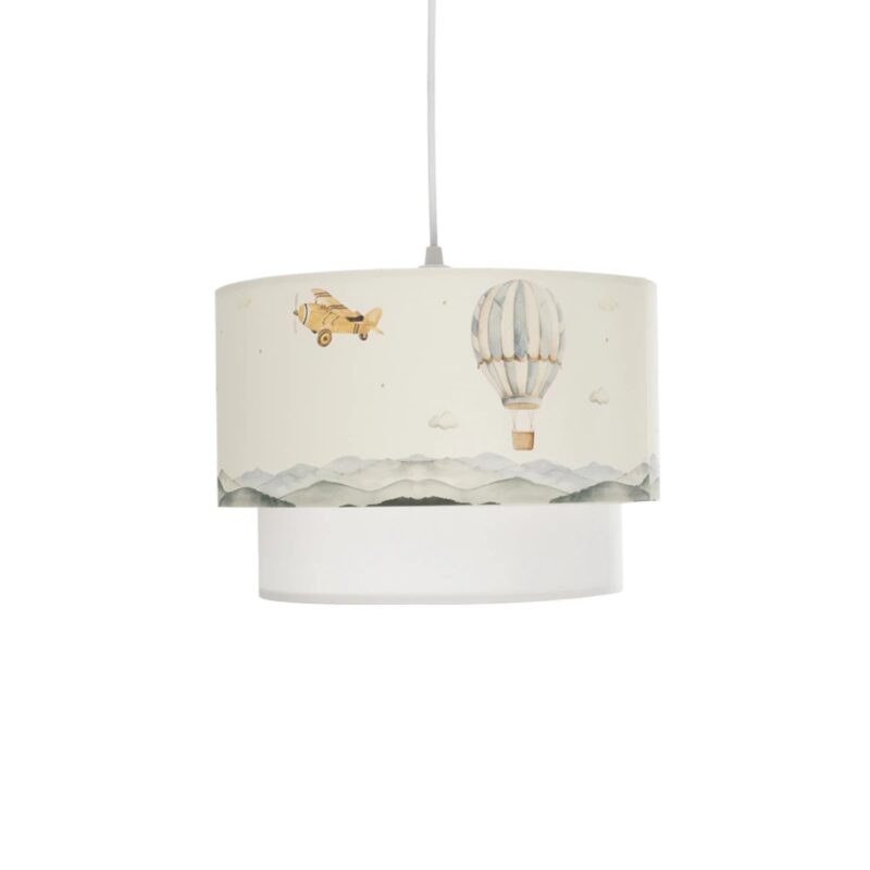 GLOBOSTAR® BALLON 204-0121 Παιδικό Κρεμαστό Φωτιστικό Οροφής με Ντουί 1 x E27 AC 220-240V IP20 – Πολύχρωμο – Μ30 x Π30 x Υ20cm