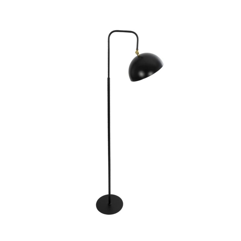 GLOBOSTAR® SNAKE 204-0128 Μοντέρνο Επιδαπέδιο Φωτιστικό με Ντουί 1 x E27 AC 220-240V IP20 – Μαύρο – Μ52 x Π25 x Υ154cm