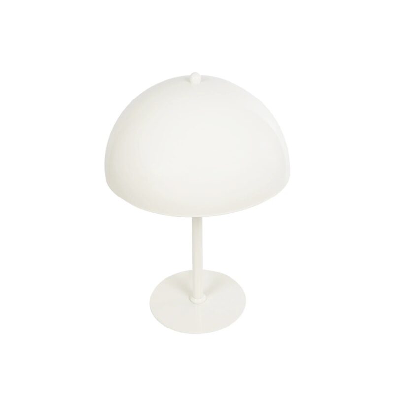 GLOBOSTAR® GASCEIO 204-0140 Μοντέρνο Επιτραπέζιο Φωτιστικό Πορτατίφ με Ντουί 1 x E27 AC 220-240V IP20 – Μπεζ – Μ25 x Π25 x Υ37cm