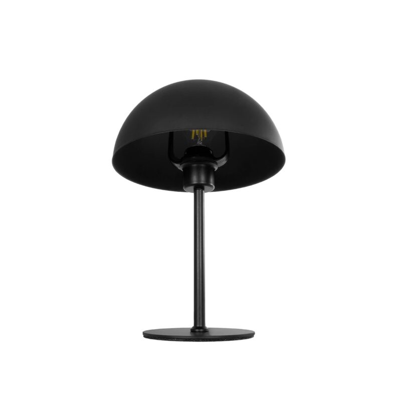 GLOBOSTAR® GASCEIO 204-0141 Μοντέρνο Επιτραπέζιο Φωτιστικό Πορτατίφ με Ντουί 1 x E27 AC 220-240V IP20 – Μαύρο – Μ25 x Π25 x Υ37m