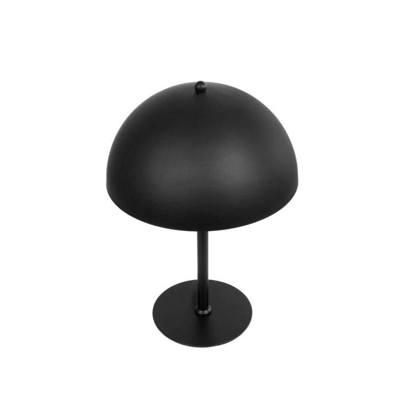GLOBOSTAR® GASCEIO 204-0141 Μοντέρνο Επιτραπέζιο Φωτιστικό Πορτατίφ με Ντουί 1 x E27 AC 220-240V IP20 – Μαύρο – Μ25 x Π25 x Υ37m