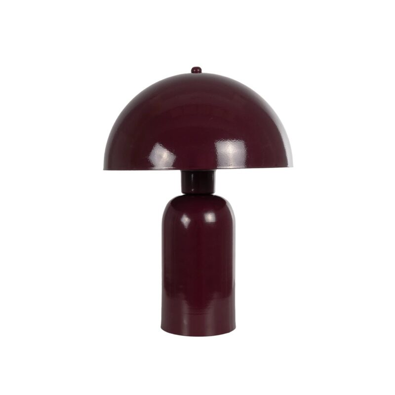 GLOBOSTAR® GASCO 204-0148 Μοντέρνο Επιτραπέζιο Φωτιστικό Πορτατίφ με Ντουί 1 x E27 AC 220-240V IP20 – Κόκκινο – Μ26 x Π26 x Υ35cm