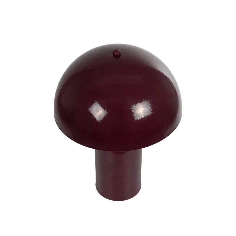 GLOBOSTAR® GASCO 204-0148 Μοντέρνο Επιτραπέζιο Φωτιστικό Πορτατίφ με Ντουί 1 x E27 AC 220-240V IP20 – Κόκκινο – Μ26 x Π26 x Υ35cm